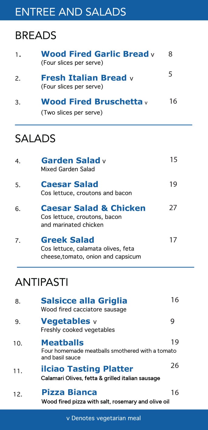 Takeaway Menu